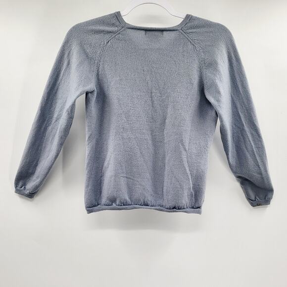 Banana Republic Blue Gray 100% Merino Wool Button Up Cardigan Sweater Women's M - Picture 2 of 7